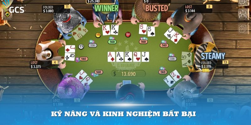 Áp dụng thêm các kỹ năng và kinh nghiệm bất bại để chinh phục tựa game